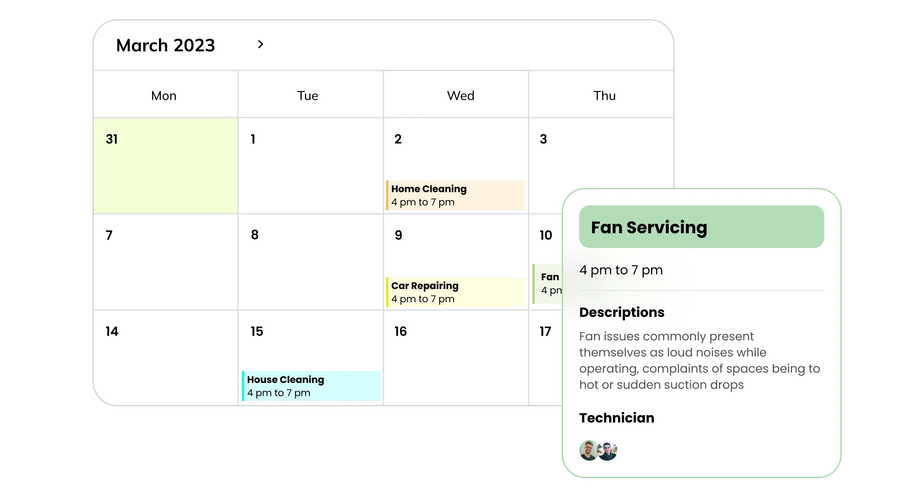 Advanced Calendar Management