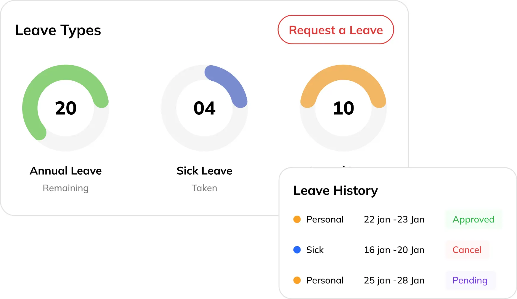 Centralized Leave Tracking